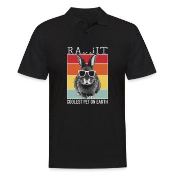 Fish Coolest Pet On Earth Retro Sunglasses Funny - Men's Polo Shirt - black - Front - Kai (181cm)