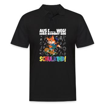 School Child 2024 School Enrollment Back to School - Men's Polo Shirt - black - Front - Kai (181cm)