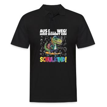 School Child 2024 School Enrollment Back to School - Men's Polo Shirt - black - Front - Kai (181cm)