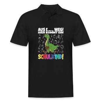 School Child 2024 School Enrollment Back to School - Men's Polo Shirt - black - Front - Kai (181cm)