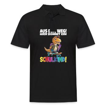 School Child 2024 School Enrollment Back to School - Men's Polo Shirt - black - Front - Kai (181cm)