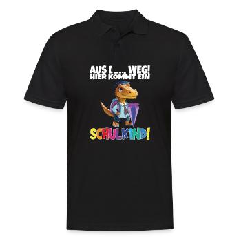 School Child 2024 School Enrollment Back to School - Men's Polo Shirt - black - Front - Kai (181cm)