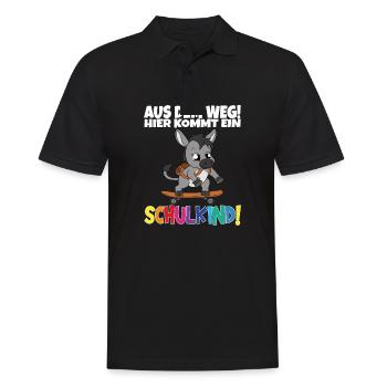 Écolier 2024 entrant à l'école - Polo Homme - noir - Devant - Kai (181cm)