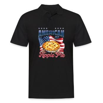 American Apple pie thanksgiving applepie lover - Men's Polo Shirt - black - Front - Kai (181cm)