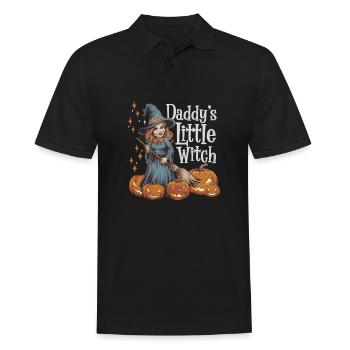 La petite sorcière de papa de la sorcière d’Halloween - Polo Homme - noir - Devant - Kai (181cm)