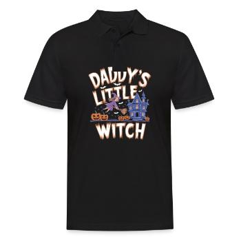 La petite sorcière de papa de la sorcière d’Halloween - Polo Homme - noir - Devant - Kai (181cm)