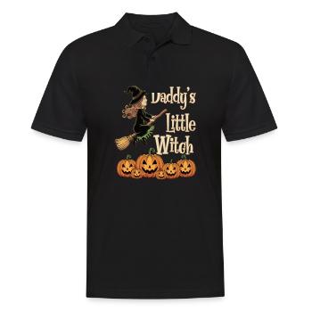 La petite sorcière de papa de la sorcière d’Halloween - Polo Homme - noir - Devant - Kai (181cm)