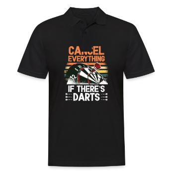 Dart player cancel everything if there's darts - Men's Polo Shirt - black - Front - Kai (181cm)