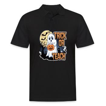 Trick Or Teach Halloween Teachers - Men's Polo Shirt - black - Front - Kai (181cm)