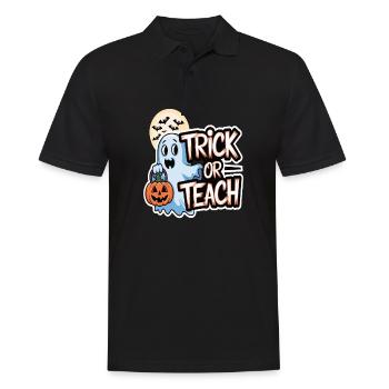 Trick Or Teach Halloween Teachers - Men's Polo Shirt - black - Front - Kai (181cm)
