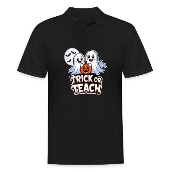 Trick Or Teach Halloween Teachers - Men's Polo Shirt - black - Front - Kai (181cm)