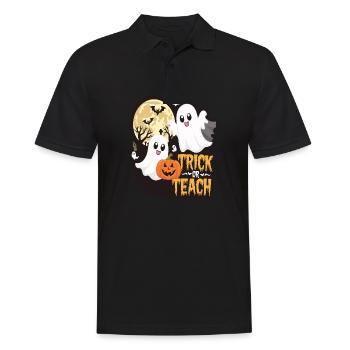 Trick Or Teach Halloween Teachers - Men's Polo Shirt - black - Front - Kai (181cm)