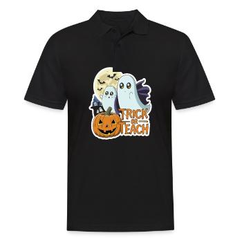 Trick Or Teach Halloween Teachers - Men's Polo Shirt - black - Front - Kai (181cm)