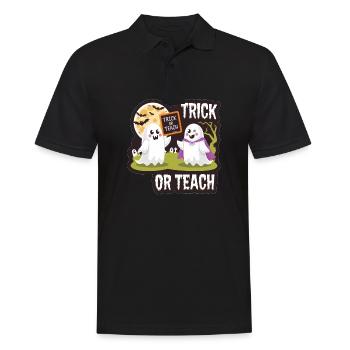 Trick Or Teach Halloween Teachers - Men's Polo Shirt - black - Front - Kai (181cm)