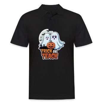 Trick Or Teach Halloween Teachers - Men's Polo Shirt - black - Front - Kai (181cm)