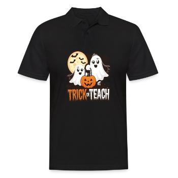 Trick Or Teach Halloween Teachers - Men's Polo Shirt - black - Front - Kai (181cm)