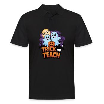 Trick Or Teach Halloween Teachers - Men's Polo Shirt - black - Front - Kai (181cm)