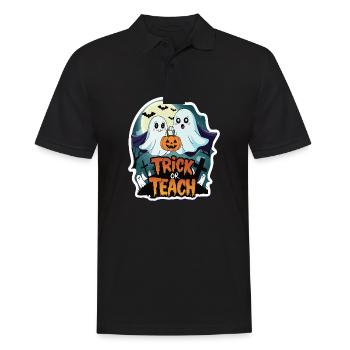 Trick Or Teach Halloween Teachers - Men's Polo Shirt - black - Front - Kai (181cm)