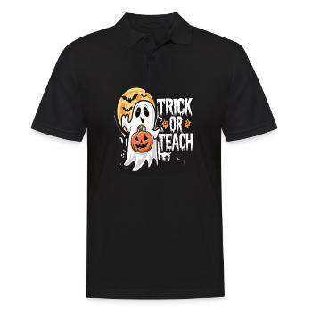Trick Or Teach Halloween Teachers - Men's Polo Shirt - black - Front - Kai (181cm)