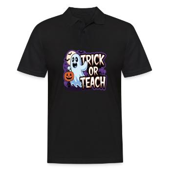 Trick Or Teach Halloween Teachers - Men's Polo Shirt - black - Front - Kai (181cm)