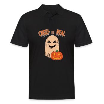 Mignon Halloween Fantôme Halloween - Polo Homme - noir - Devant - Kai (181cm)