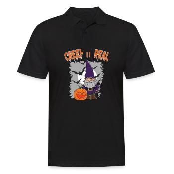 Mignon Halloween Fantôme Halloween - Polo Homme - noir - Devant - Kai (181cm)