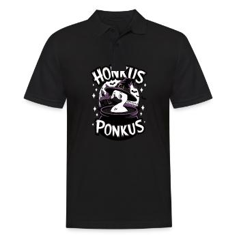 Honkus Ponkus Funny Duck Witch Halloween Magic - Men's Polo Shirt - black - Front - Kai (181cm)