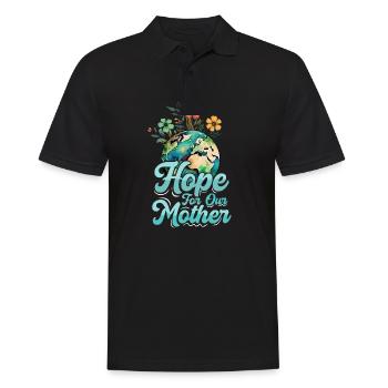 Jour de la Terre, espoir, environnement, célébration du Jour de la Terre - Polo Homme - noir - Devant - Kai (181cm)