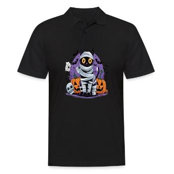Halloween Cat Forget Candy Give Me A Cat - Men's Polo Shirt - black - Front - Kai (181cm)