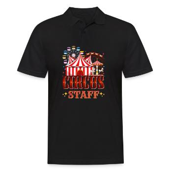 Circus - Men's Polo Shirt - black - Front - Kai (181cm)