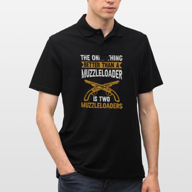 Vorderlader Muzzleloader Muzzle Loading Männer Poloshirt