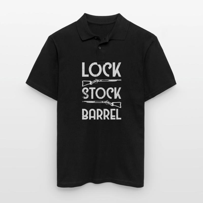 Vorderlader Muzzleloader Muzzle Loading Männer Poloshirt