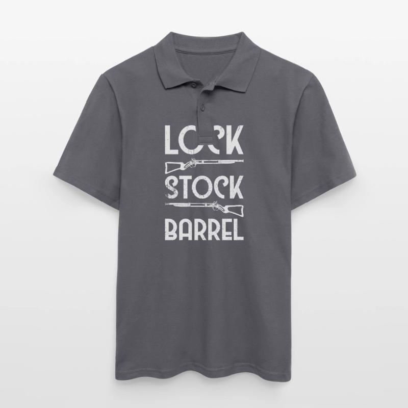 Vorderlader Muzzleloader Muzzle Loading Männer Poloshirt