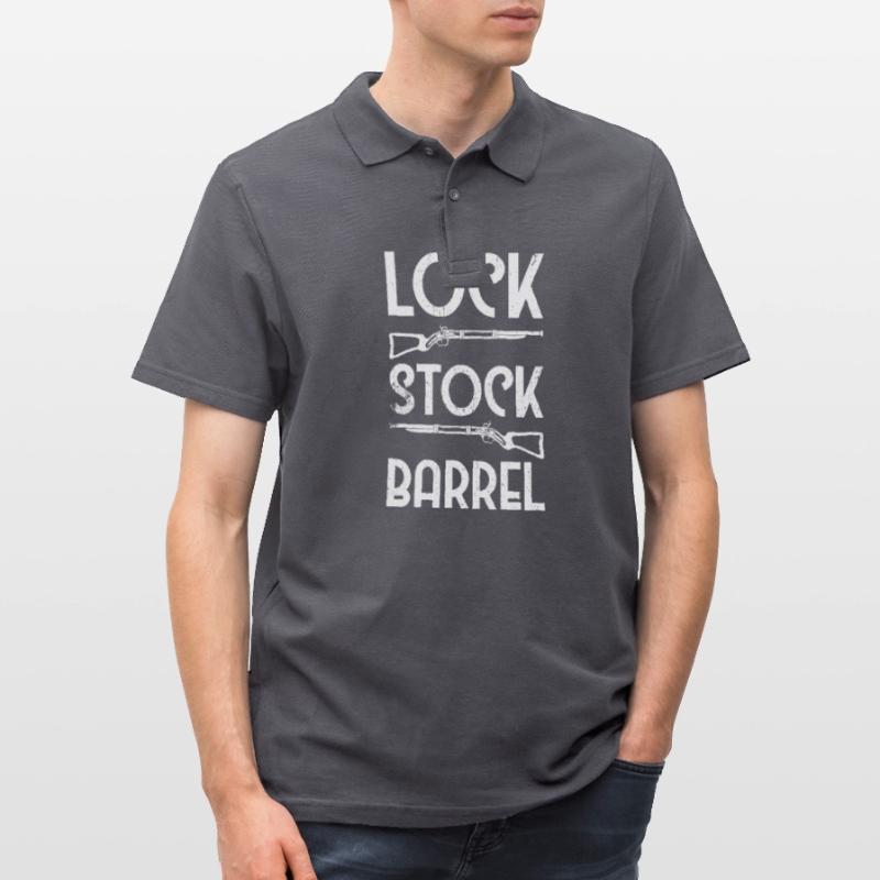 Vorderlader Muzzleloader Muzzle Loading Männer Poloshirt