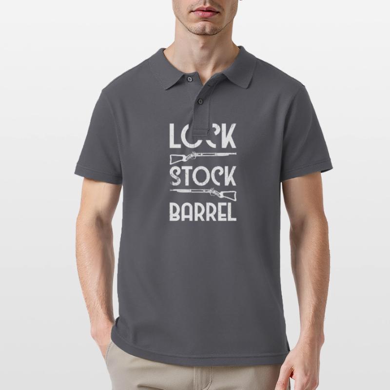Vorderlader Muzzleloader Muzzle Loading Männer Poloshirt