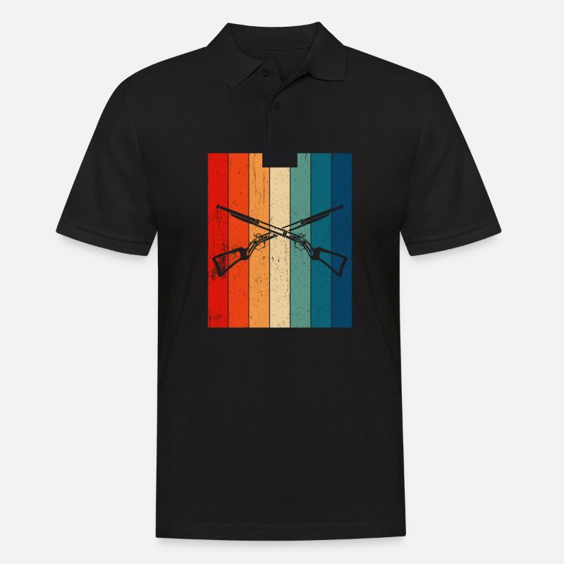 Vorderlader Muzzleloader Muzzle Loading - Männer Poloshirt - Schwarz