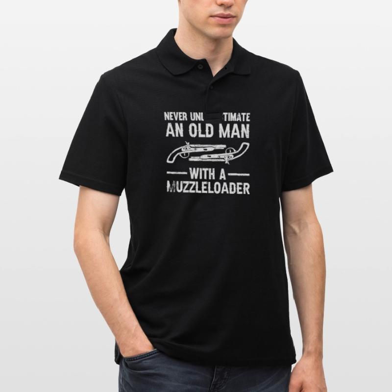 Vorderlader Muzzleloader Muzzle Loading Männer Poloshirt