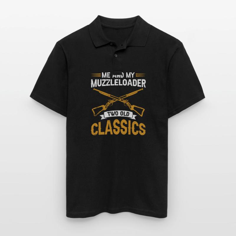 Vorderlader Muzzleloader Muzzle Loading Men's Polo Shirt