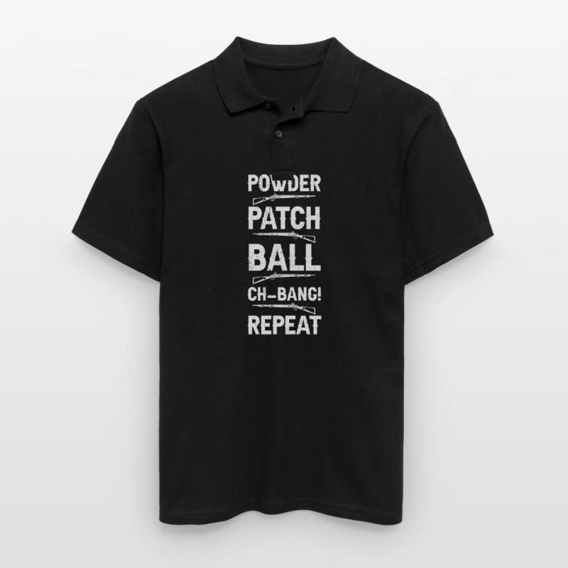 Vorderlader Muzzleloader Muzzle Loading Männer Poloshirt