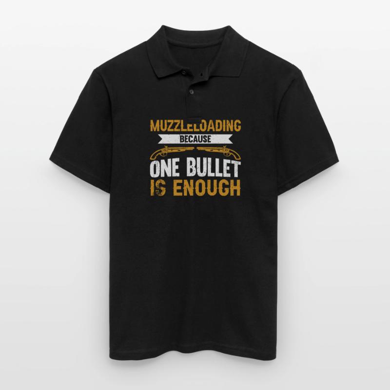 Vorderlader Muzzleloader Muzzle Loading Men's Polo Shirt