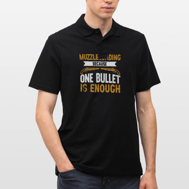 Vorderlader Muzzleloader Muzzle Loading Men's Polo Shirt