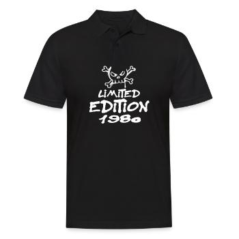 Edition Limitée 1980 Anniversaire Né 1980 - Polo Homme - noir - Devant - Kai (181cm)