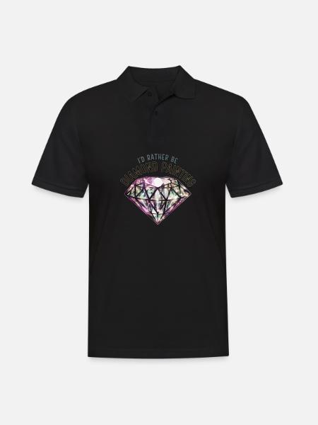 Diamond Painting Diamond Painter - Men's Polo Shirt - black