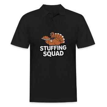 Funny Thanksgiving Turkey - Men's Polo Shirt - black - Front - Kai (181cm)