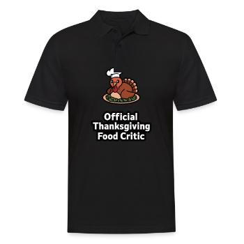 Funny Thanksgiving Turkey - Men's Polo Shirt - black - Front - Kai (181cm)