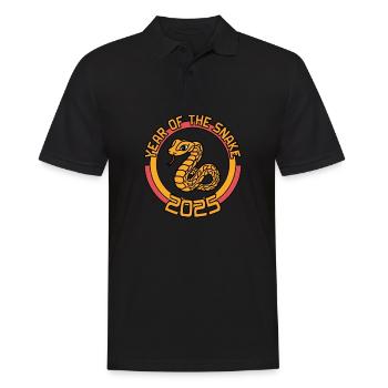 Année Chinoise 2025 Année du Serpent - Polo Homme - noir - Devant - Kai (181cm)