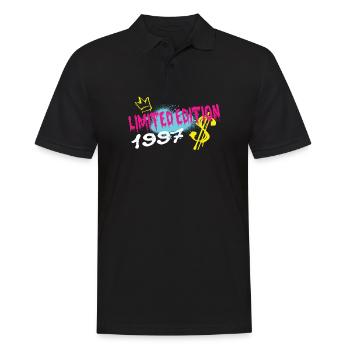 Limited Edition 1997 Geburtstag 1997 Geboren - Männer Poloshirt - Schwarz - Vorne - Kai (181cm)