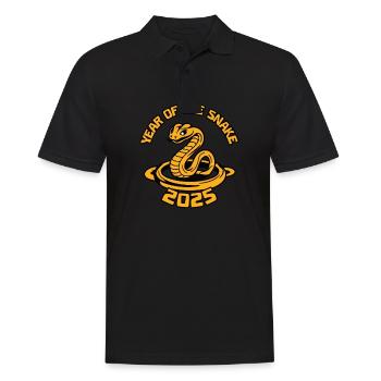 Année Chinoise 2025 Année du Serpent - Polo Homme - noir - Devant - Kai (181cm)