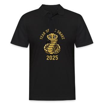 Année Chinoise 2025 Année du Serpent - Polo Homme - noir - Devant - Kai (181cm)
