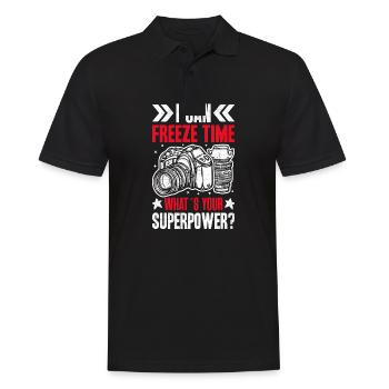 I am a photographer - Men's Polo Shirt - black - Front - Kai (181cm)